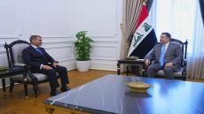 رئيس مجلس الوزراء محمد شياع السوداني يستقبل مدير عام مكتب منظمة التعاون الإسلامي محمد سمير النقشبندي ويبحثان التحديات التي تواجه العالم الإسلامي وسبل توحيد الجهود لمواجهتها