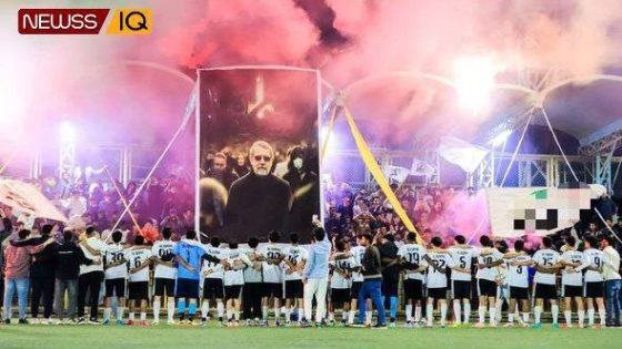 في كربلاء المقدسة وفي احدى مباريات الفرق الشعبية هكذا كان دخول الفريق ضمن بطولة الأنصار الرمضانية