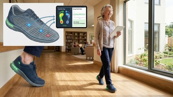 حذاء ذكي يحمي كبار السن من السقوط.