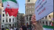 وقفة في هولندا رفضا للعدوان على ايران واغتيال الإمام الخامنئي 