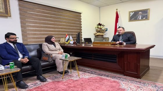رئيس اتحاد القنوات والإذاعات في البصرة تهنئ مدير مكتب التصديقات الخارجية الجديد وتدعو لدعم عمل المكتب