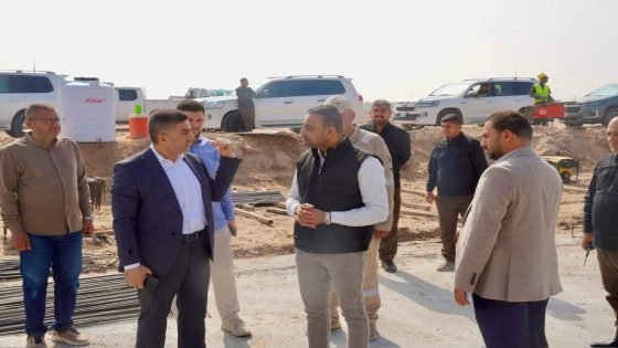 ماهر العامري  بحيرة على شكل خارطة البصرة ضمن مشروع أكبر حديقة في العراق