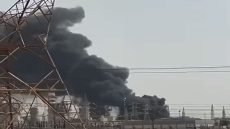احتراق المحولة التوليدية الأولى في المحطة الغازية بقضاء الكحلاء
