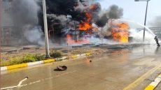 عاجل تماس كهربائي يشعل محطة الكحلاء الغازية ويتسبب بخسارة 850 ميغاواط