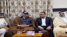 نيابةً عن محافظ البصرة المهندس أسعد عبد الأمير العيداني، قدّم نائبه الإداري ماهر إبراهيم العامري واجب العزاء لذوي الفقيد الراحل الشيخ عقيل هلال الكناني، الشيخ العام لعشيرة كنانة.