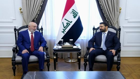 رئيس مجلس الوزراء علي الزيدي يستقبل رئيس الجمهورية نزار آميدي