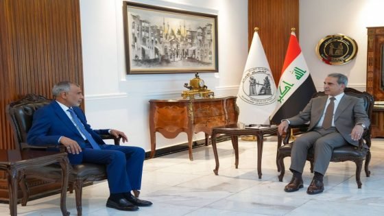 رئيس مجلس القضاء الأعلى يستقبل وزير المالية