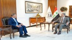 رئيس مجلس القضاء الأعلى القاضي فائق زيدان يستقبل وزير الموارد المائية مثنى التميمي