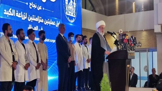 المتولي الشرعي للعتبة الحسينية الشيخ عبد المهدي الكربلائي يعلن نجاح عمليتين لزراعة الكبد في مستشفى زين العابدين بكربلاء