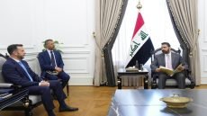 الزيدي يستقبل السفير الإيطالي في العراق