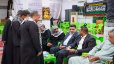 العامري والفريجي يقدمان واجب العزاء لذوي ضحايا حادث طريق سيد الشهداء في الهارثة