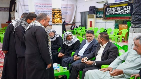 العامري والفريجي يقدمان واجب العزاء لذوي ضحايا حادث طريق سيد الشهداء في الهارثة