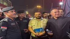 زيارة مدير عام شؤون المخدرات والمؤثرات العقلية الفريق احمد الزركاني و رئيس خلية الاعلام الامني الفريق سعد معن الى موكب مديرية شؤون مخدرات كربلاء و المتحف المركزي للمديرية العامة
