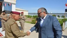 الساعدي يناقش مستجدات الوضع الأمني وسبل فرض القانون في مقر قيادة عمليات ميسان