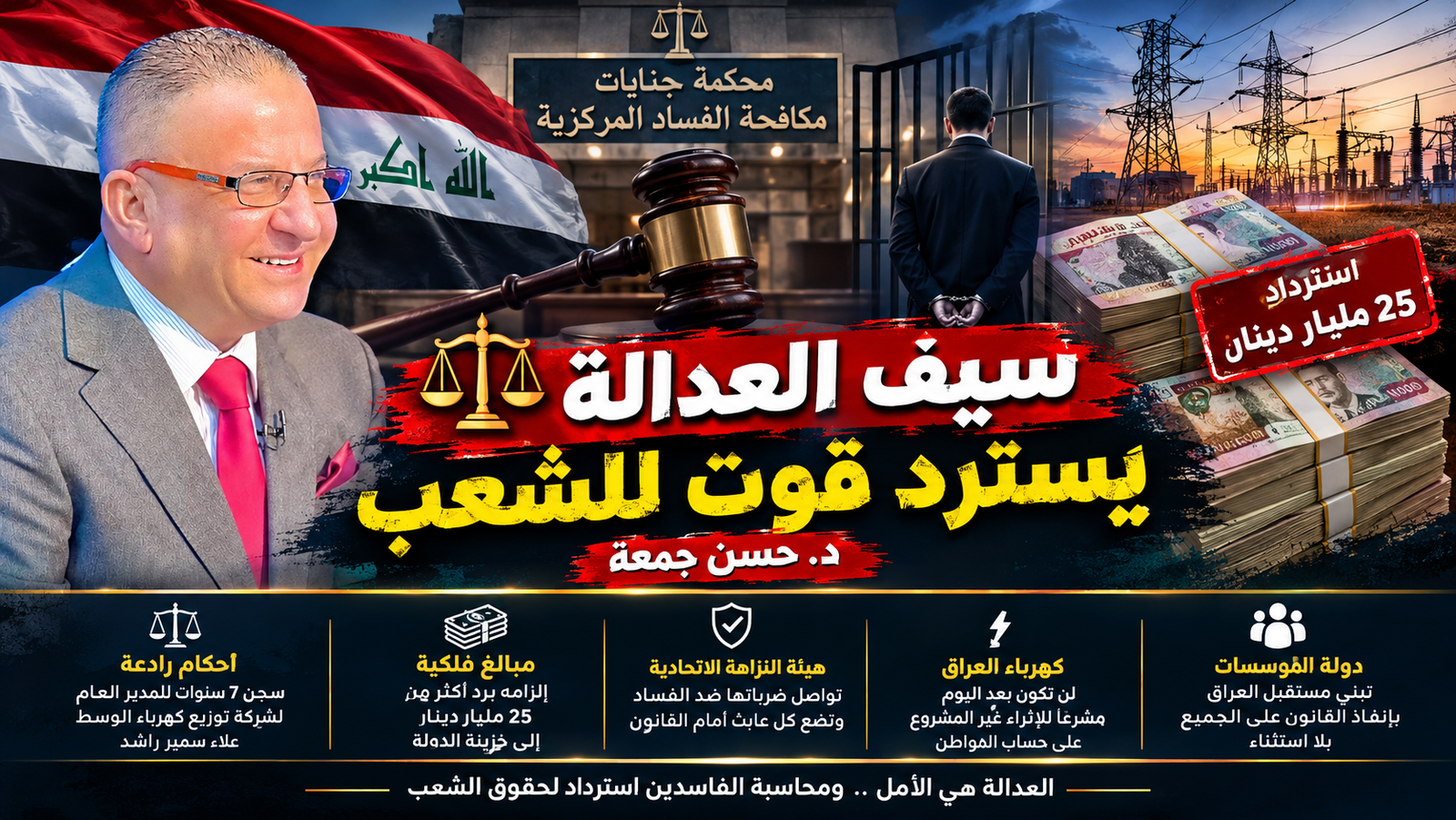 سيف العدالة يسترد قوت للشعب