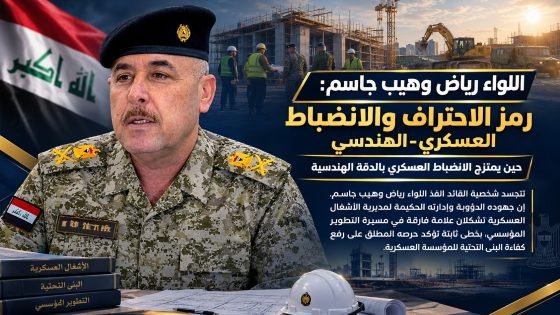 اللواء رياض وهيب جاسم: رمز الاحتراف والانضباط العسكري-الهندسي